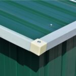 Abri de jardin 257x489x181 cm Métal Vert – Image 3