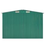 Abri de jardin 257x489x181 cm Métal Vert – Image 5