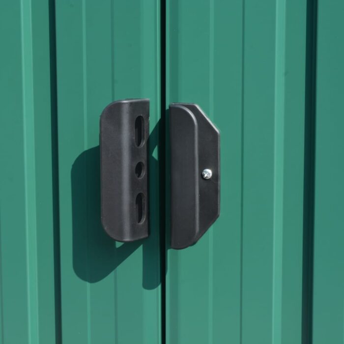 Abri de jardin 257x580x181 cm Métal Vert – Image 2