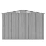 Abri de jardin 257x580x181 cm Métal Gris – Image 5