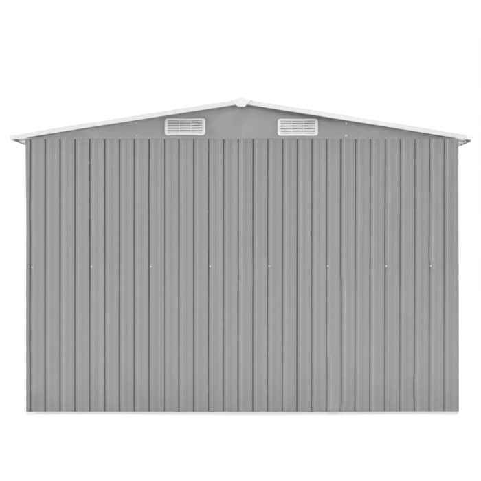 VXL8718475622123_g_en_hd_5.jpg Abri de jardin 257x580x181 cm Métal Gris – Image 5