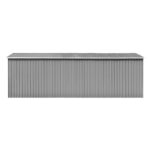 Abri de jardin 257x580x181 cm Métal Gris – Image 6