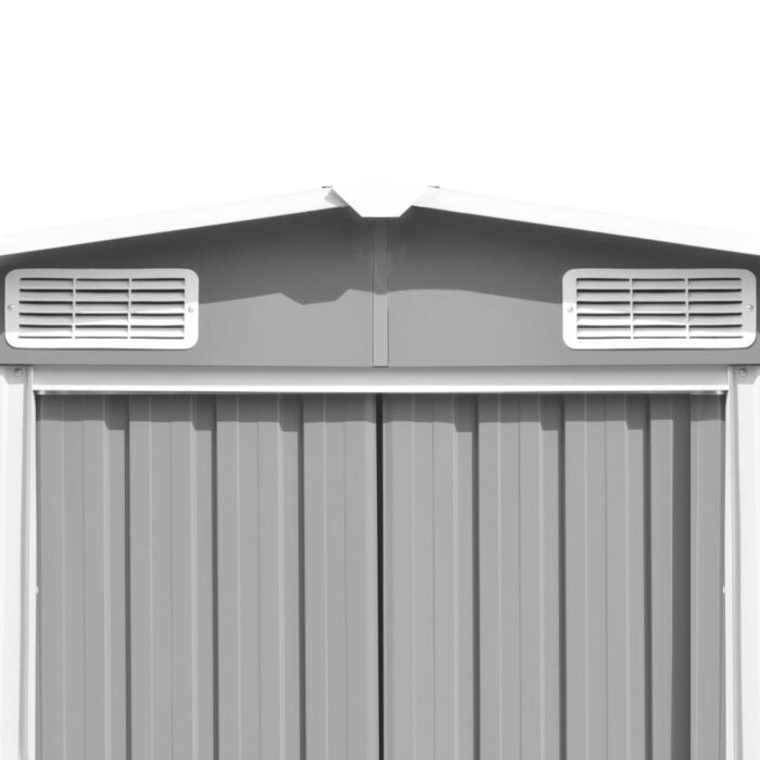 VXL8718475622123_g_en_hd_7.jpg Abri de jardin 257x580x181 cm Métal Gris – Image 7