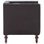 Fauteuil noir velours – Image 3