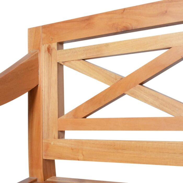 Banc Batavia 98 cm Bois d'acajou massif Marron clair – Image 4