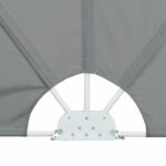 Auvent latéral pliable de terrasse Gris 300 x 150 cm – Image 7