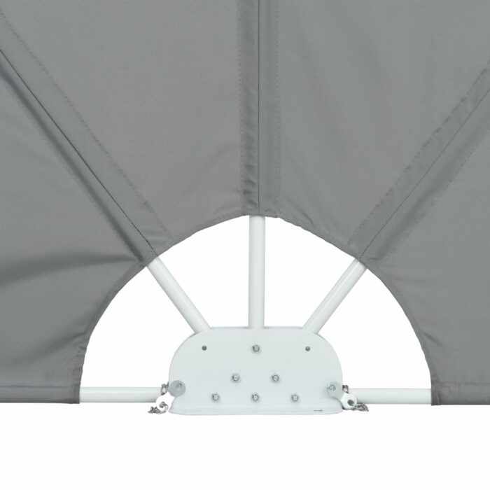 Auvent latéral pliable de terrasse Gris 300 x 150 cm – Image 7