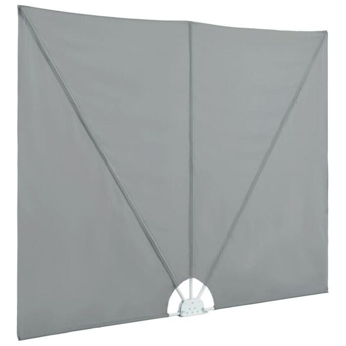 Auvent latéral pliable de terrasse Gris 300 x 200 cm – Image 4