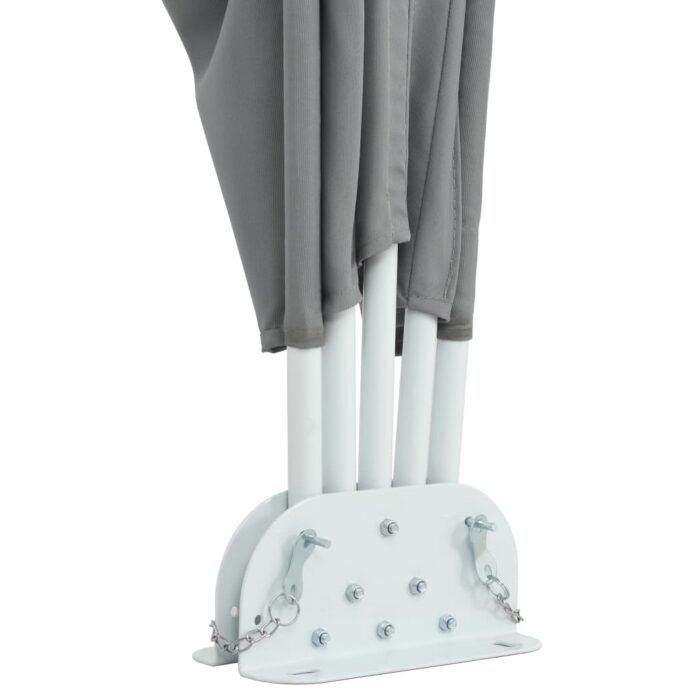 Auvent latéral pliable de terrasse Gris 300 x 200 cm – Image 6
