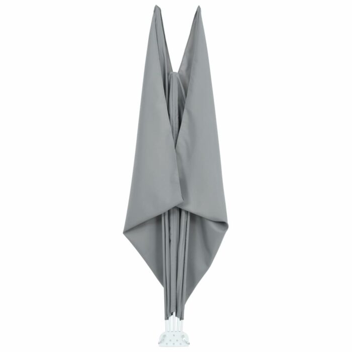 Auvent latéral pliable de terrasse Gris 400 x 200 cm – Image 5