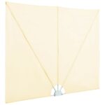 Auvent latéral pliable de terrasse Crème 300 x 150 cm – Image 4