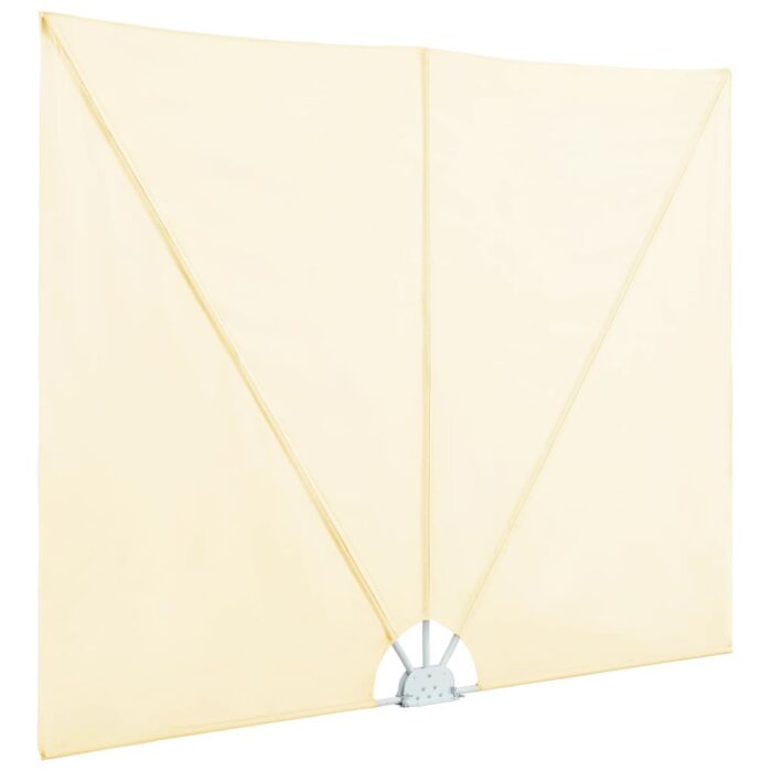 Auvent latéral pliable de terrasse Crème 300 x 150 cm – Image 4