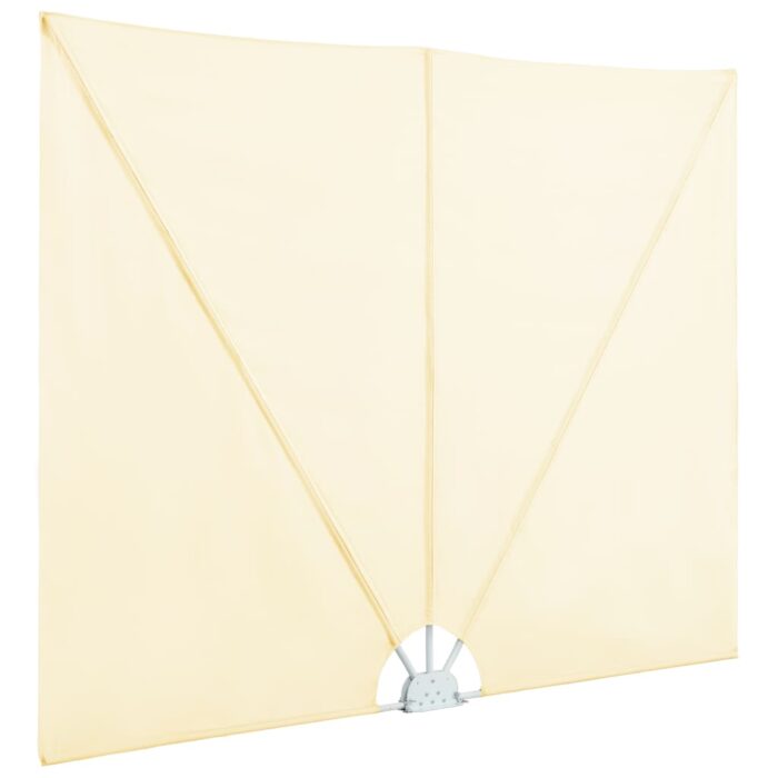 Auvent latéral pliable de terrasse Crème 300 x 200 cm – Image 4