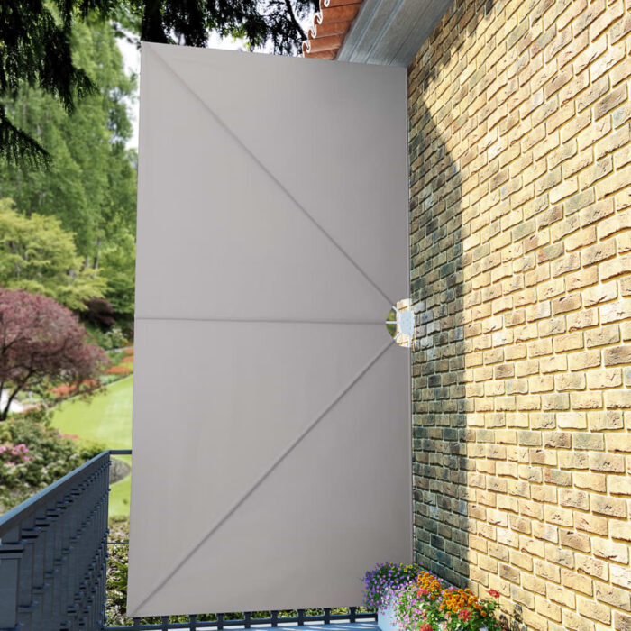 Auvent latéral pliable de terrasse Crème 400 x 200 cm – Image 2