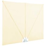 Auvent latéral pliable de terrasse Crème 400 x 200 cm – Image 4