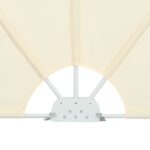 Auvent latéral pliable de terrasse Crème 400 x 200 cm – Image 7