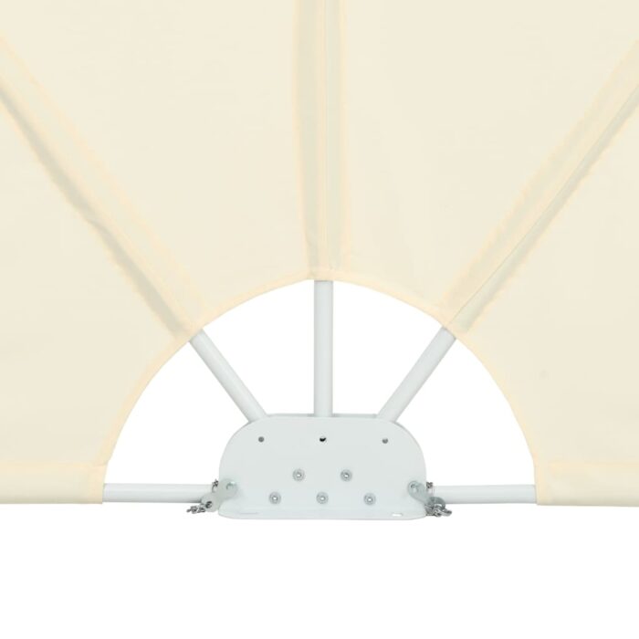 Auvent latéral pliable de terrasse Crème 400 x 200 cm – Image 7