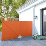 Auvent latéral pliable de terrasse Terre cuite 300 x 150 cm