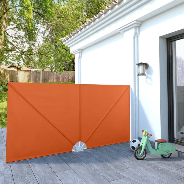 Auvent latéral pliable de terrasse Terre cuite 300 x 150 cm – Image 1