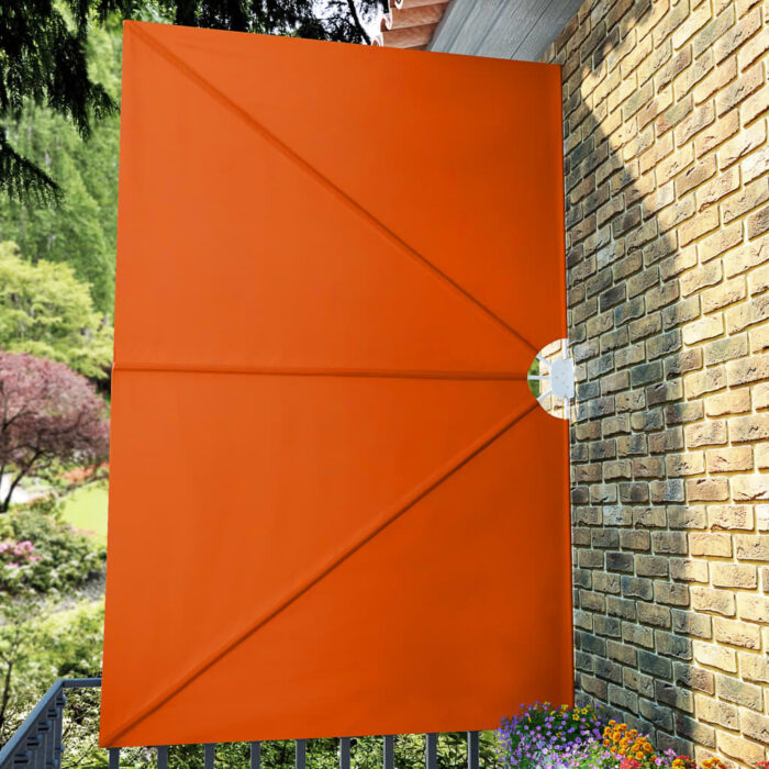 Auvent latéral pliable de terrasse Terre cuite 300 x 200 cm – Image 2