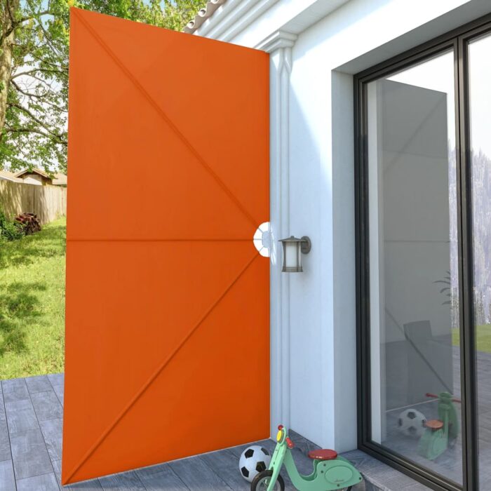 Auvent latéral pliable de terrasse Terre cuite 400 x 200 cm – Image 2