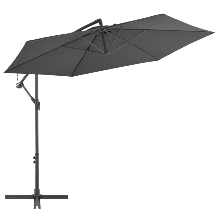 Parasol de jardin en porte-à-faux et poteau en aluminium – Image 1