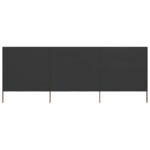 Paravent 3 panneaux Tissu 400 x 120 Anthracite – Image 2