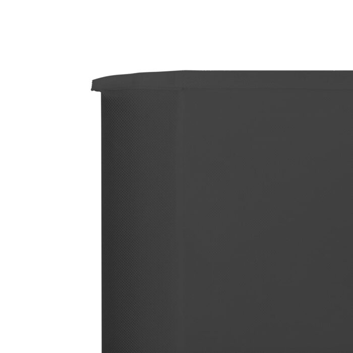 Paravent 3 panneaux Tissu 400 x 120 Anthracite – Image 3