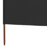 Paravent 3 panneaux Tissu 400 x 120 Anthracite – Image 4