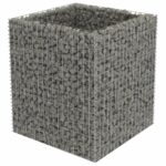 Lit surélevé à gabion Acier galvanisé 90x90x100 cm – Image 2