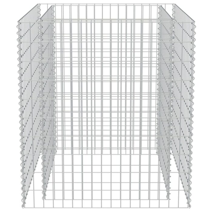 Lit surélevé à gabion Acier galvanisé 90x90x100 cm – Image 3