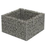 Lit surélevé à gabion Acier galvanisé 90x90x50 cm – Image 2