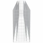Lit surélevé à gabion Acier galvanisé 450x50x100 cm – Image 4