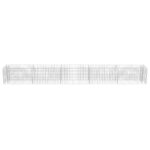 Lit surélevé à gabion Acier galvanisé 450x50x50 cm – Image 3