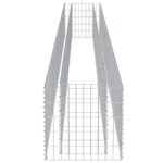 Lit surélevé à gabion Acier galvanisé 450x50x50 cm – Image 4