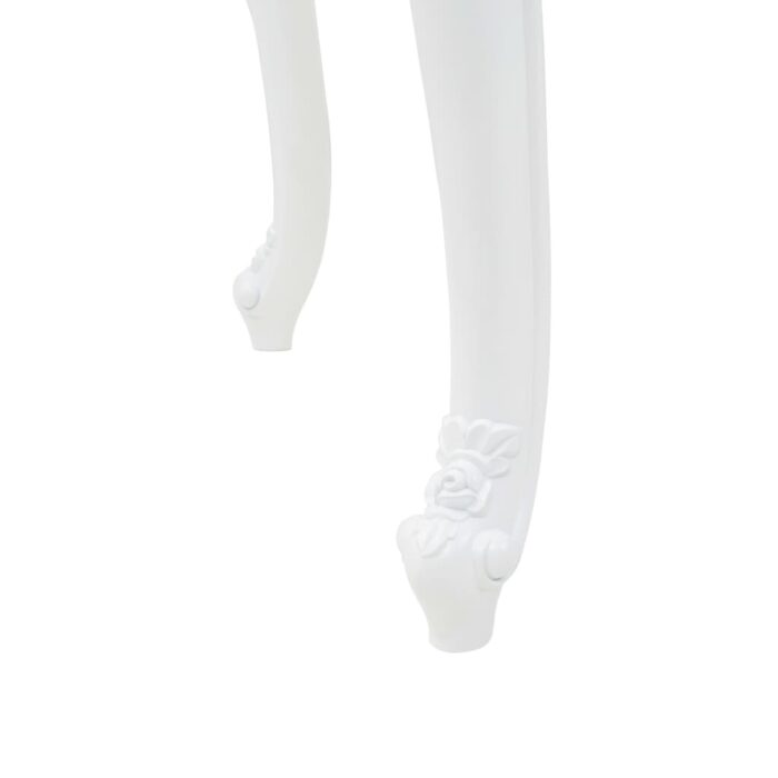 Table à manger 179x89x81 cm Blanc brillant – Image 7