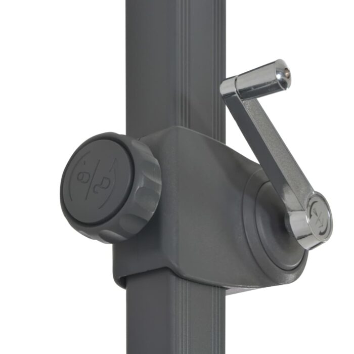 Parasol de jardin en porte-à-faux et poteau en aluminium vert – Image 5