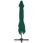 Parasol de jardin en porte-à-faux et poteau en aluminium vert – Image 4