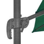 Parasol de jardin en porte-à-faux et poteau en aluminium vert – Image 5