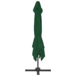 Parasol de jardin en porte-à-faux et poteau en aluminium vert – Image 4