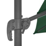 Parasol de jardin en porte-à-faux et poteau en aluminium vert – Image 6