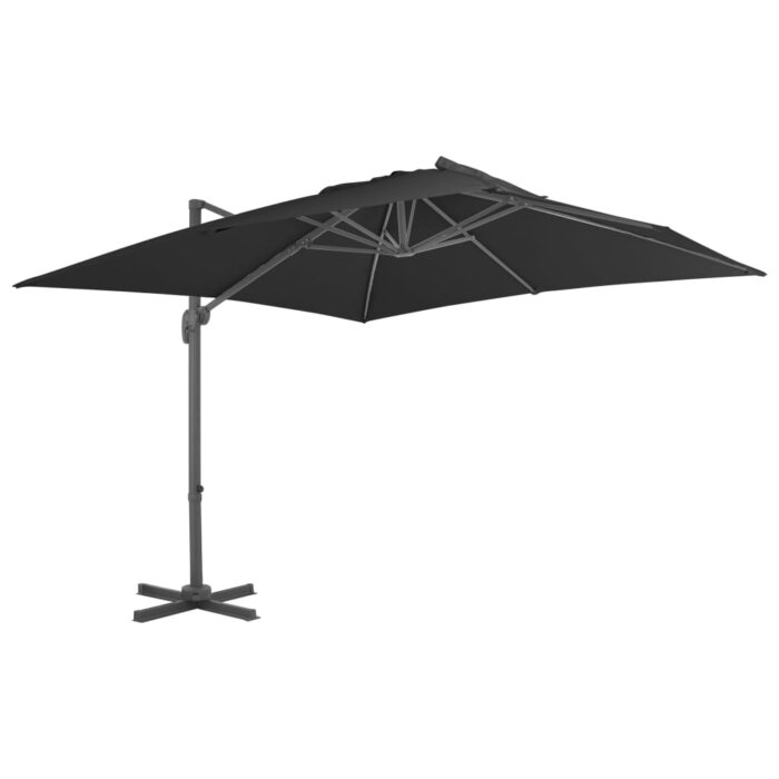 Parasol de jardin en porte-à-faux et poteau en aluminium – Image 1