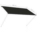 Auvent rétractable 200x150 cm Anthracite – Image 6