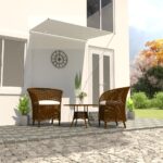 Auvent rétractable 150x150 cm Crème