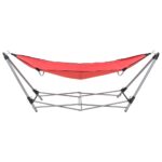 Hamac avec support pliable Rouge – Image 2
