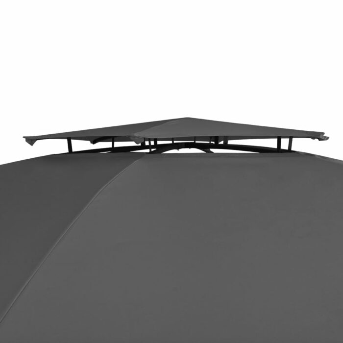 Chapiteau tente de jardin avec rideaux Hexagonal 360 x 265 cm – Image 4