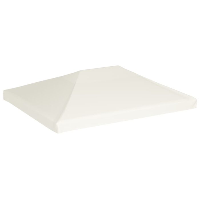 Toile supérieure de belvédère 310 g / m² 4x3 m Blanc crème – Image 3