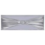 Ruban élastique de chaise 25 pcs avec boucle à diamants Argenté – Image 2