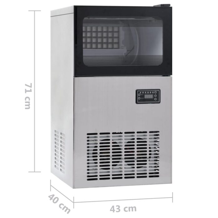Appareil à glaçons Noir 45 kg / 24 h – Image 9