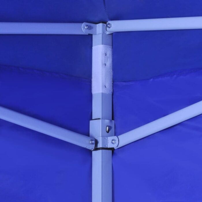 Tente pliable avec 2 parois 3 x 3 m Bleu – Image 2